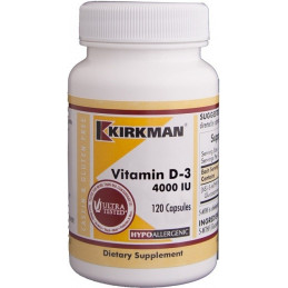 Vitamin D-3 4000 IU (Hypoallergenic) 120 kaps. Kirkman