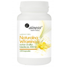 Naturalna witamina E (100 kapsułek) Aliness