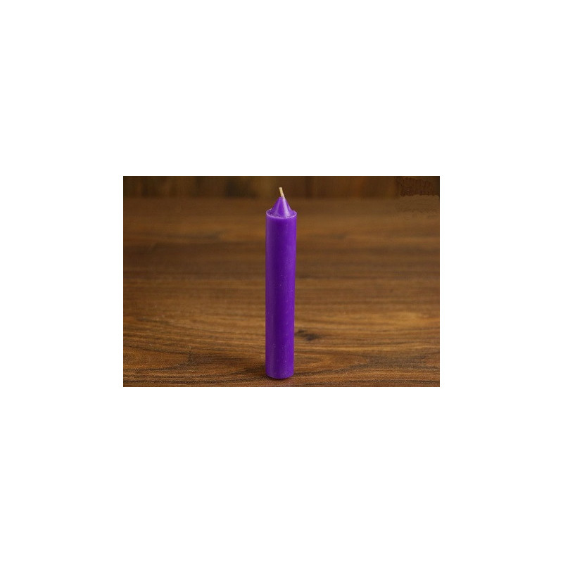 Świeca z wosku purpurowa 10 x 1,8 cm