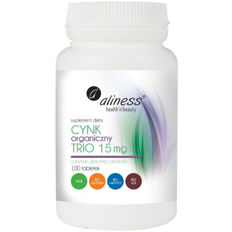 Cynk Organiczny TRIO 15mg (100 tabletek)