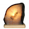 Lampa z Agatu na drewnianej podstawie (3,19 kg)