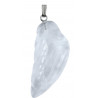 Skrzydło Anioła - zawieszka z kamienia naturalnego - Kryształ górski (3,5 cm)